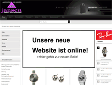 Tablet Screenshot of jansen-onlineshop.de